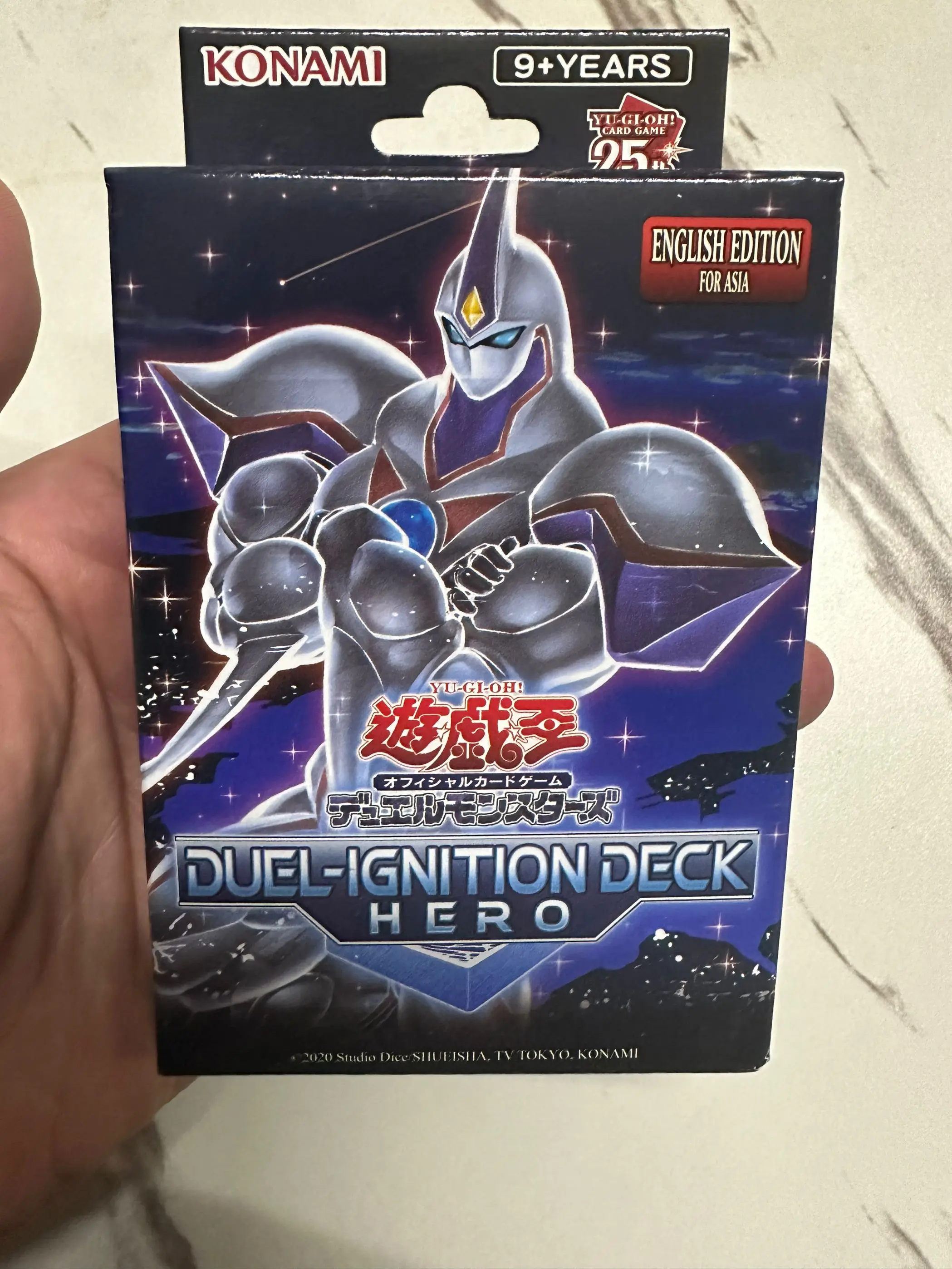 Original Yugioh  Duel Monsters Duel Ignition Deck Hero DI01 Asian English Collection Sealed Booster Box