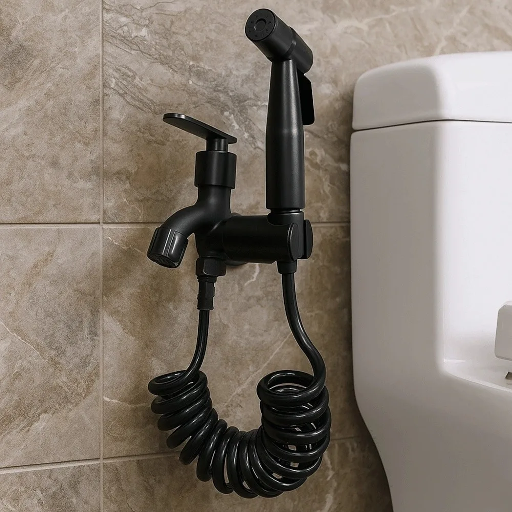 

Ручной распылитель для биде высокого давления, регулируемые головки распылителя для унитаза из нержавеющей стали 304, не протечек, простота установки