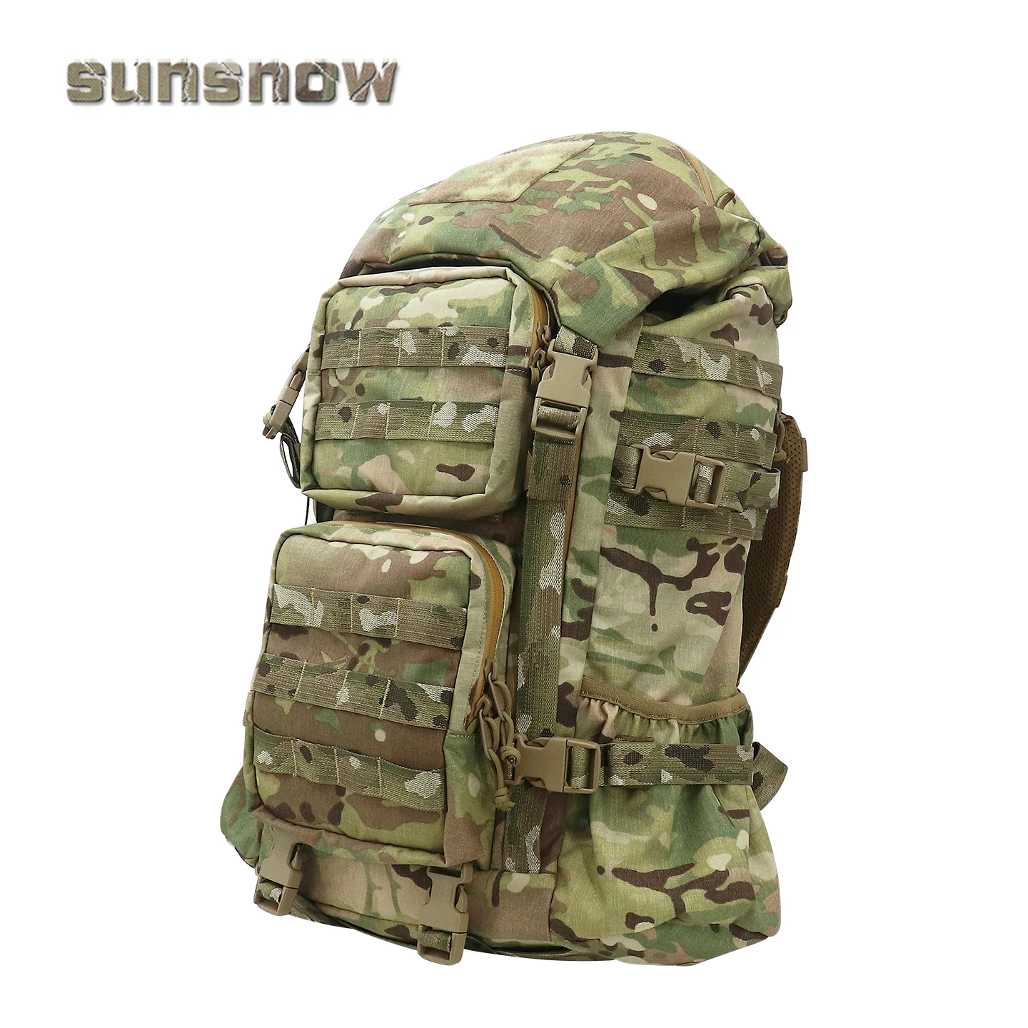 Mochila de asalto táctica multifuncional de 40L de alta capacidad para exteriores