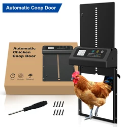 Electric chicken coop door household aluminum alloy chicken coop door intelligent automatic timing lifting chicken door