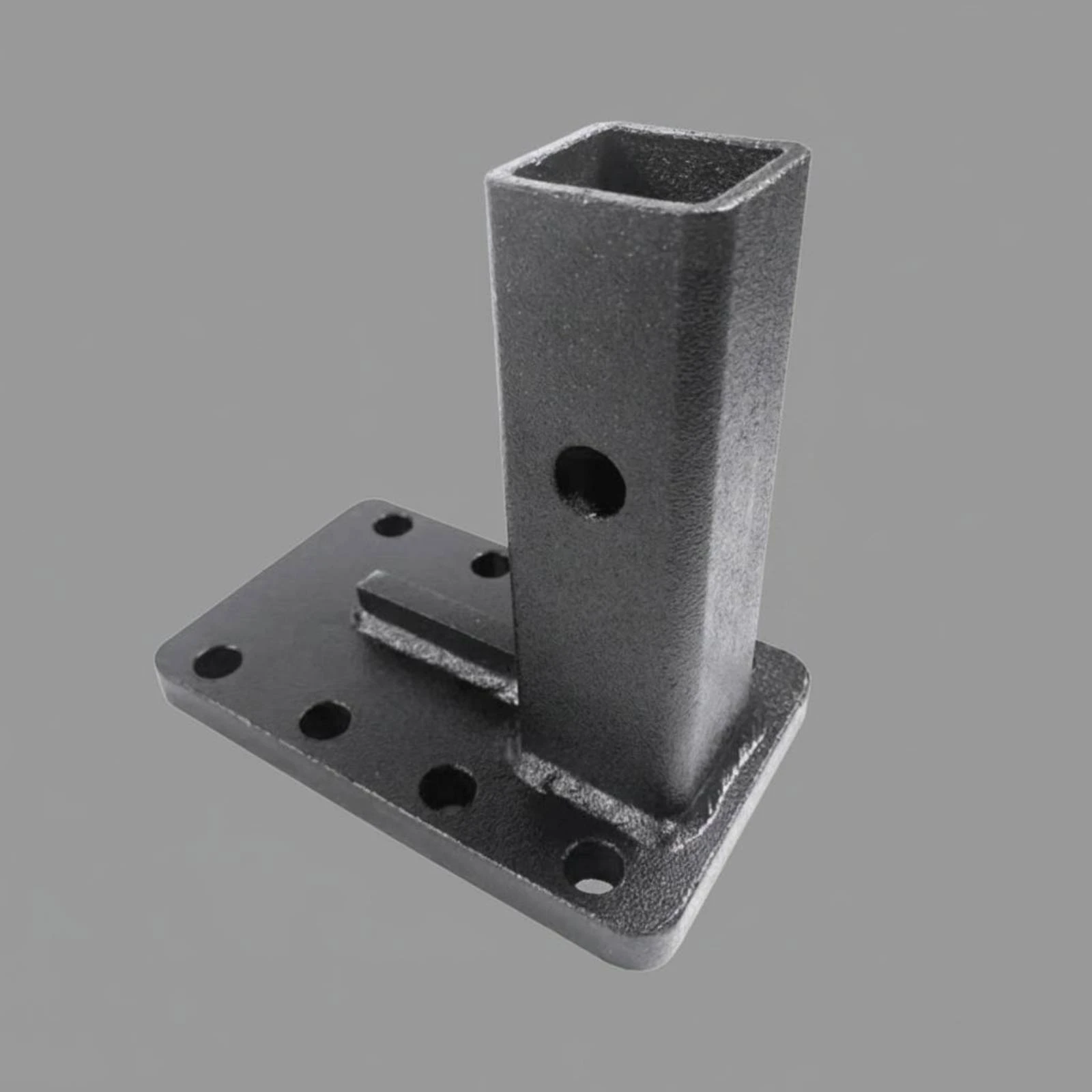 Hauling Hitch Adapter Base Black Square Tube Hitch Insert