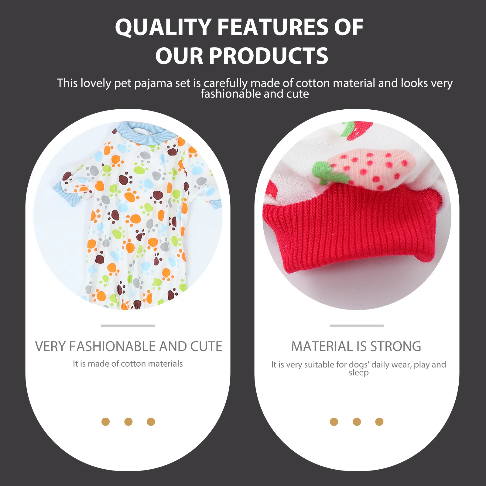 

2 Pcs Pet Pajamas Puppy Leisure Wear Cute Comfortable Clothes Breathable 4 Legs Cotton Dogs Bodysuits Cats