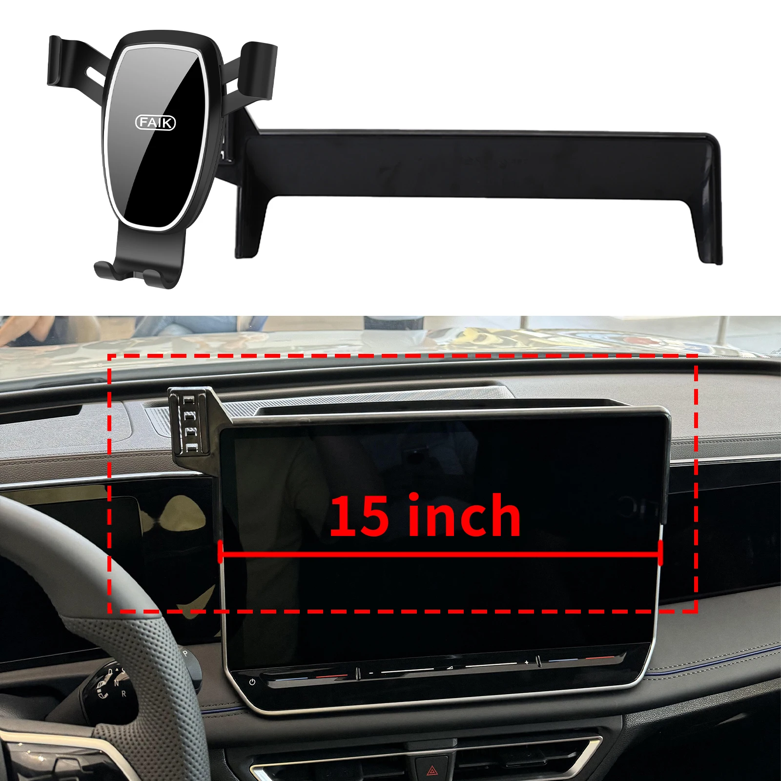 

fit for VW Tiguan 2025 2026 Navigation Bracke Screen Base Phone Holder Mount Car ​​accessoires