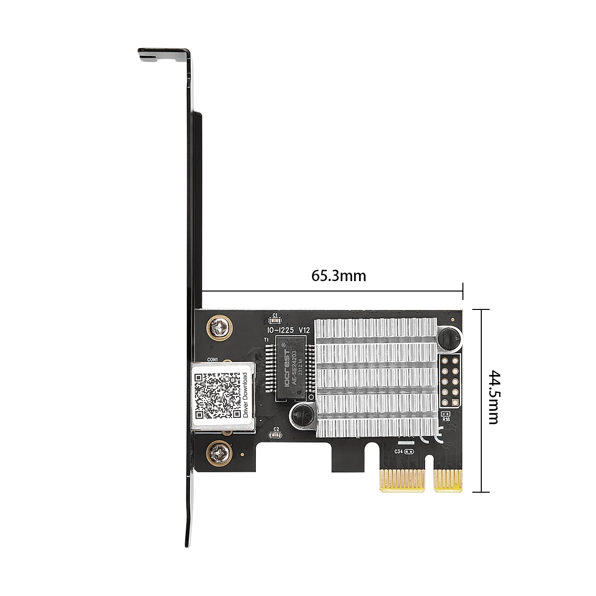 Intel I225-V3 Game PCIE Card 2500Mbps Gigabit Network Card 10 100 1000Mbps RJ45 Wired Computer PCIe 2.5G Network Adapter LAN