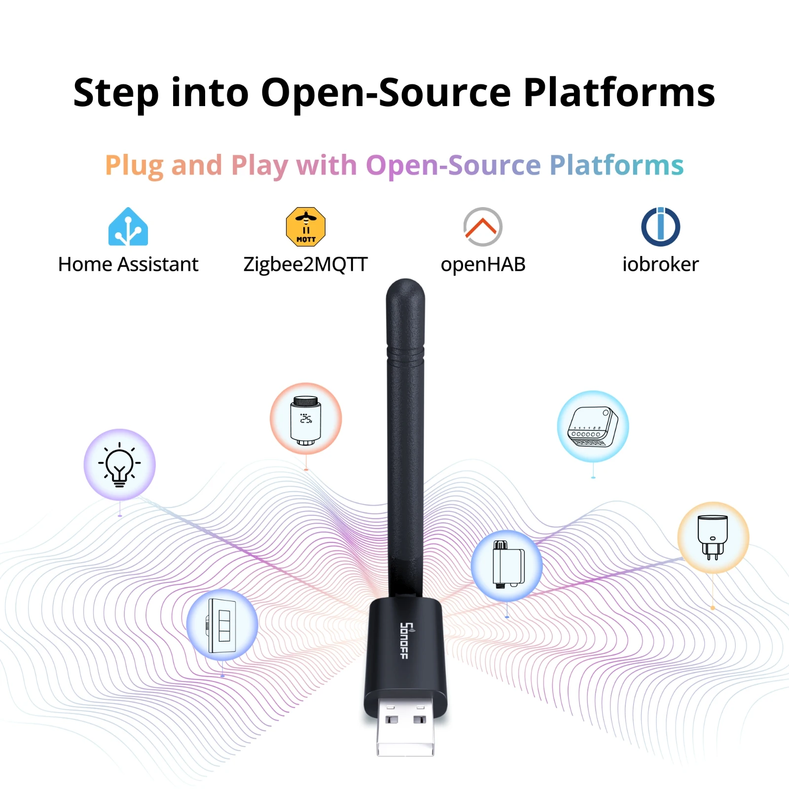 SONOFF Dongle Lite MG21 Zigbee/Thread USB Dongle Dongle-LMG21 EFR32MG21 Compact Size 65% Smaller than ZBDongle-E Cost-Effective - view 2