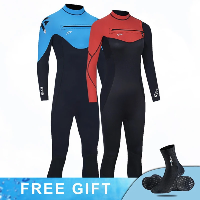 

Men Women Neoprene Wetsuits 3MM Surf Suit Kitesurf Snorkel Swimwear Winter Sun Protective Rash Guards Spearfishing Scuba Diving