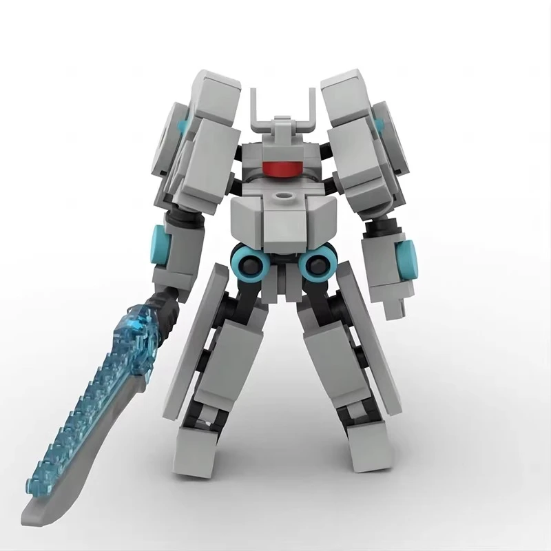 MOC Kids Puzzle Assembly Building Blocks Toys Small Exoskeleton Warrior Infinite Hurricaneed Mech Model Boy's Birthday Xmas Gift