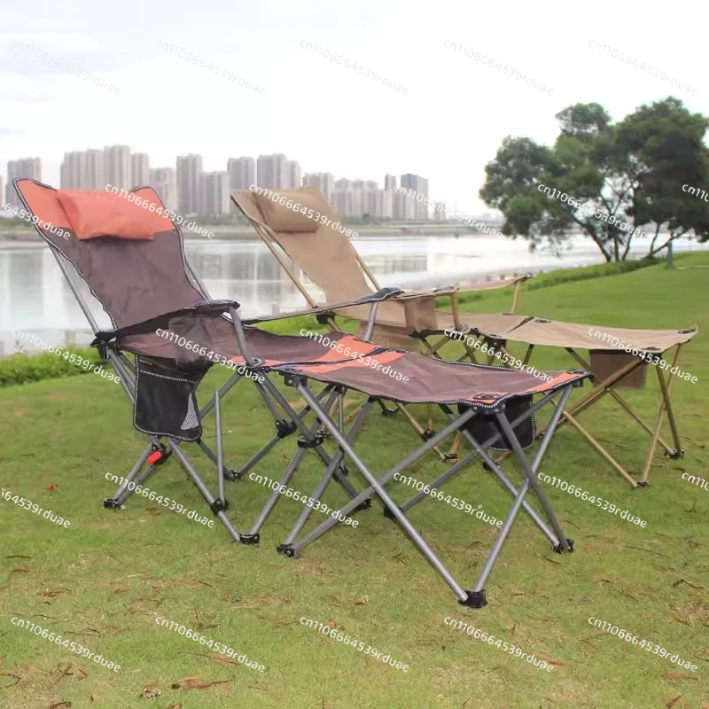 Four-gear folding chair ultra-light portable bed hospital escort bed self-driving tour camping chair office lunch break bed