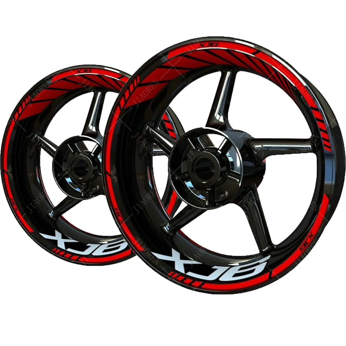 For Yamaha XJ6 Wheel Sticker XJ6 Logo Motorcycle Rim Decal Set