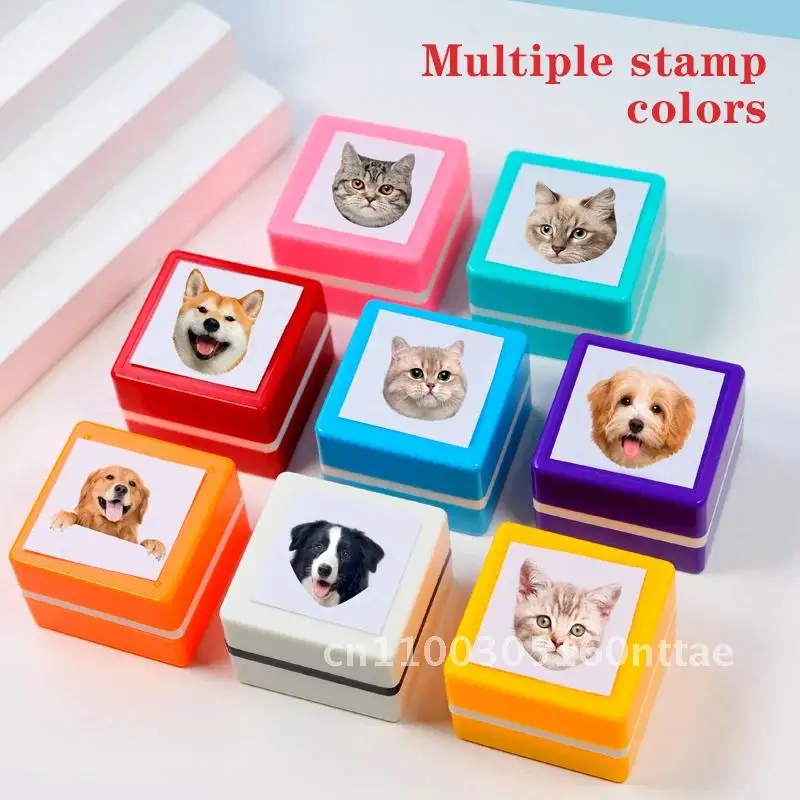 Maßgeschneiderter Haustier-Portrait-Stempel, DIY-Hunde- oder Katzenfigur, Siegel für personalisierte Buchhaltung, Erinnerung, individuelles Geschenk