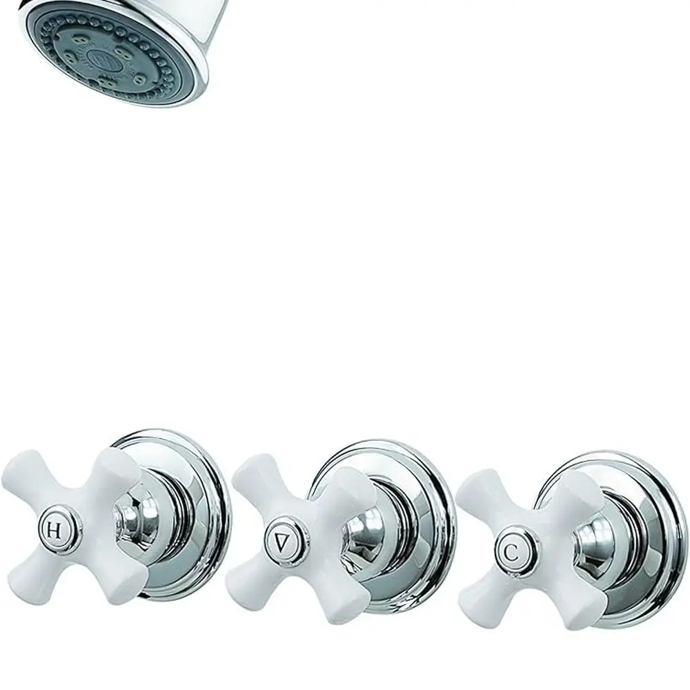 

Chrome Finish Tub and Shower Faucet Trim Kit with Handle, Valve Not Included
