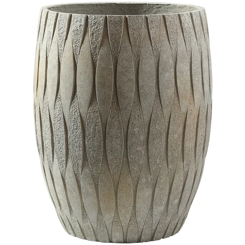 High floor-standing pots, flower pots, cement vintage large outdoor courtyards, living rooms, balconies, furnishings, money tree