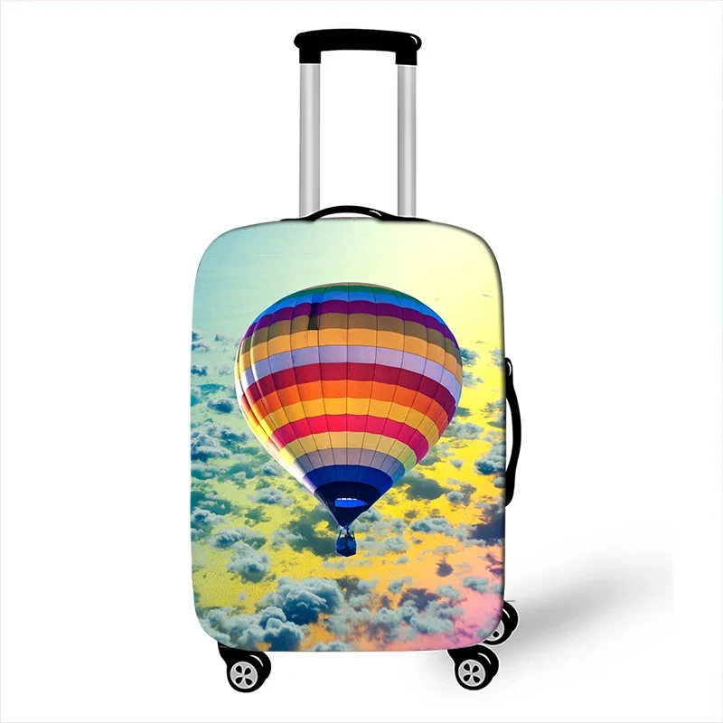 Air Balloon Print addensare copertura per bagagli copertura elastica per bagagli adatta da 18 a 30 pollici custodia per valigia copertura antipolvere accessori da viaggio