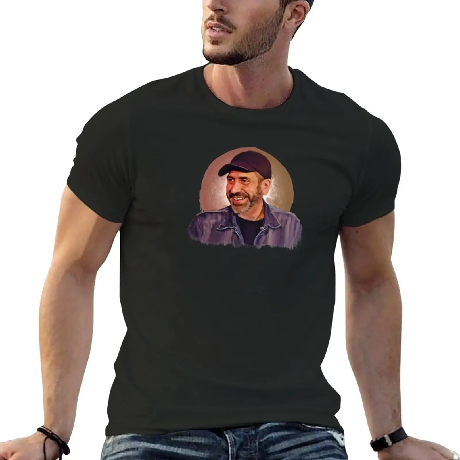 

New DAVE ATTELL- Famous standup comedian Portraits T-Shirt plain t-shirt shirts graphic tees anime clothes for men