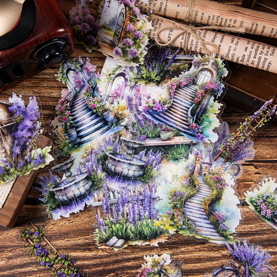 

3 шт., наклейка для украшения сада в стиле ретро, изготовлен из водонепроницаемого ПЭТ-материала, можно наклеить, используется для наклеек «сделай сам»