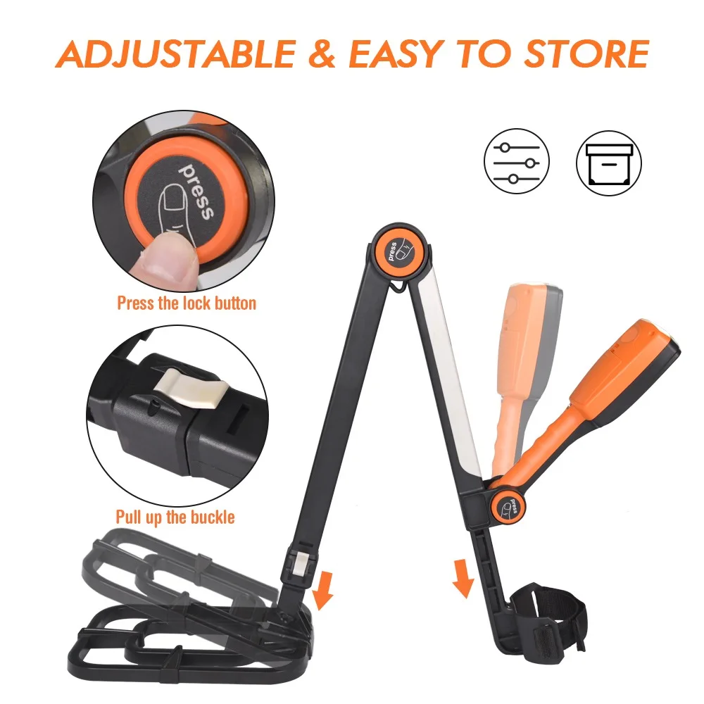 Fully Automatic All Metal Detector TX-630 Foldable Detector LCD Display Waterproof Coil Light weight Portable Outdoor Gold Coin