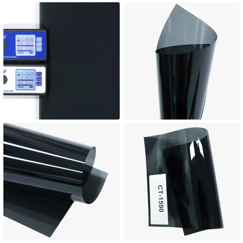 High UV 99% Window Vlt5% Solar Tint Film Primary Color Glass Protective Film Waterproof FilmMODAQIU for Car 152cm*30m