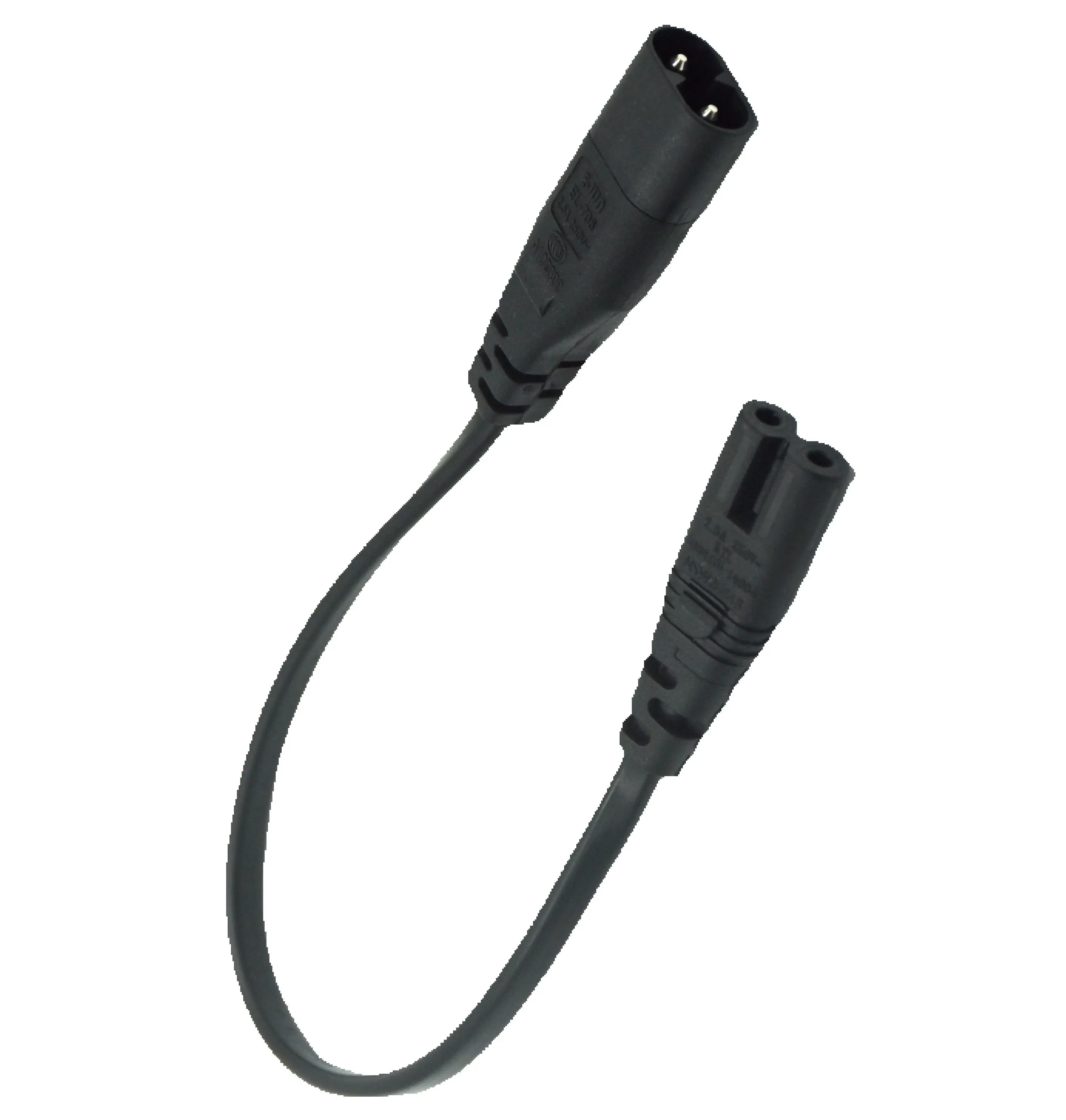 IEC 320 C7 to C8 extension cords C8 male to C7 female power Cable Extended C7 Power cord 0.3M 1.8M 5M length Adapter