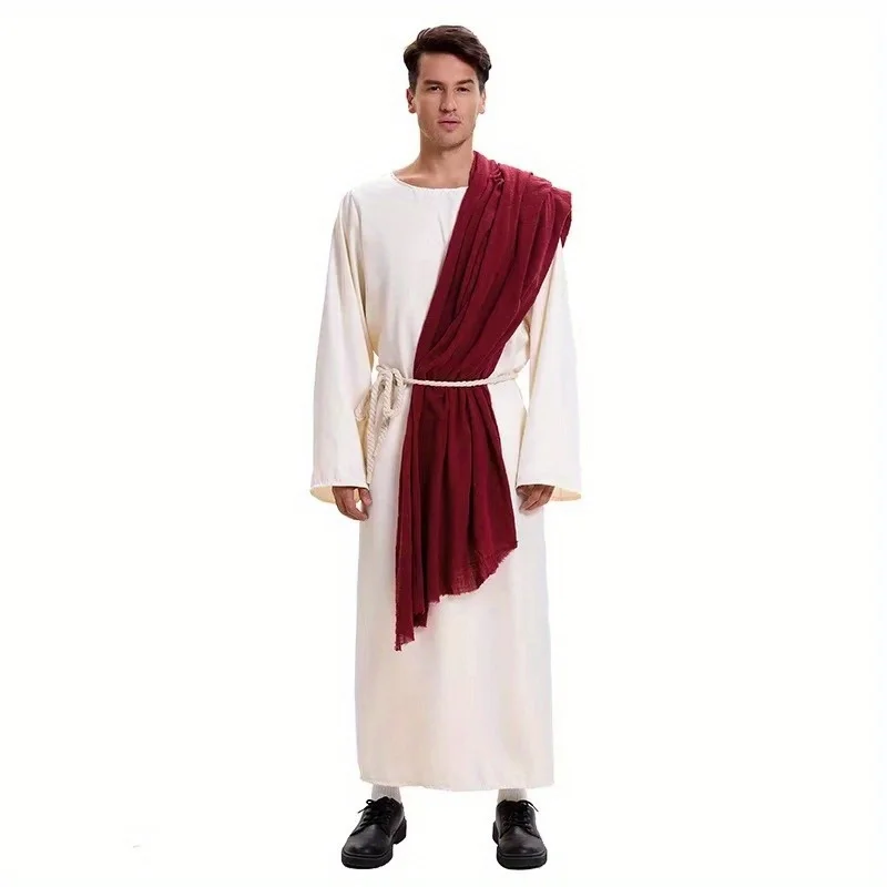 

Vintage Arabian Dubai Robe - Ideal for Halloween, Middle Eastern Missionary Cosplay & Stage Performances