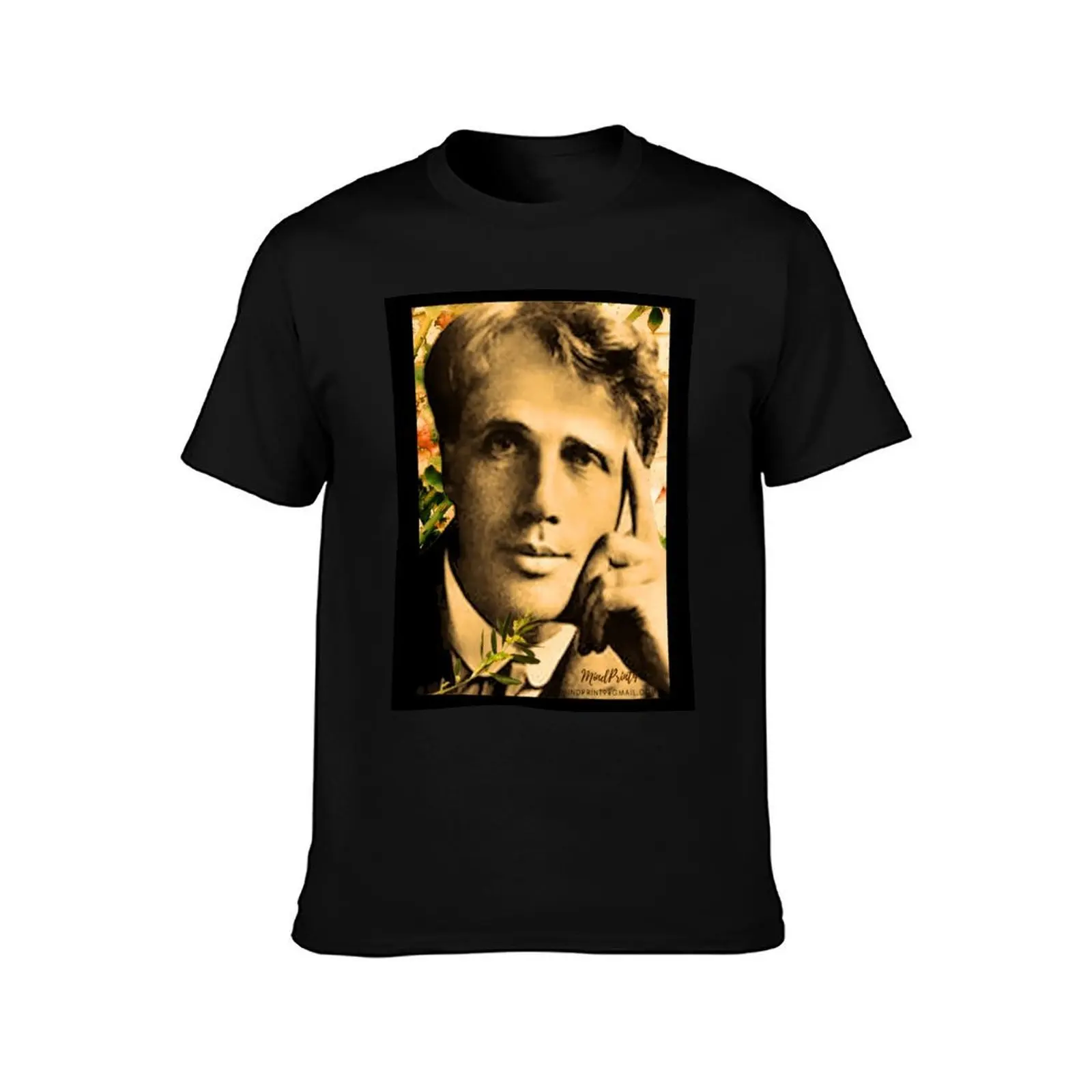 Robert Frost T-Shirt t shirts for man slim fit T-Shirt