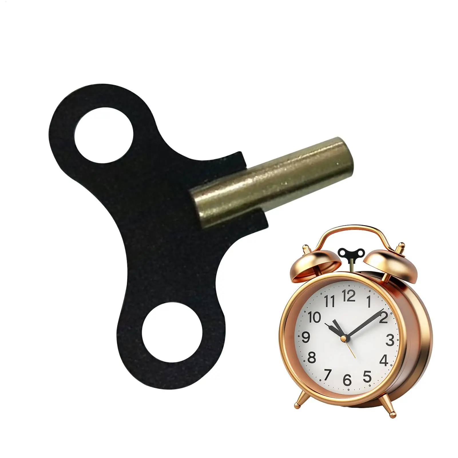 Clock Key Steel Sturdy P endulum Clock Winding Key 4.4mm Grandfather Clock Winder Winged Type Tool Alarm Clock Key Parts