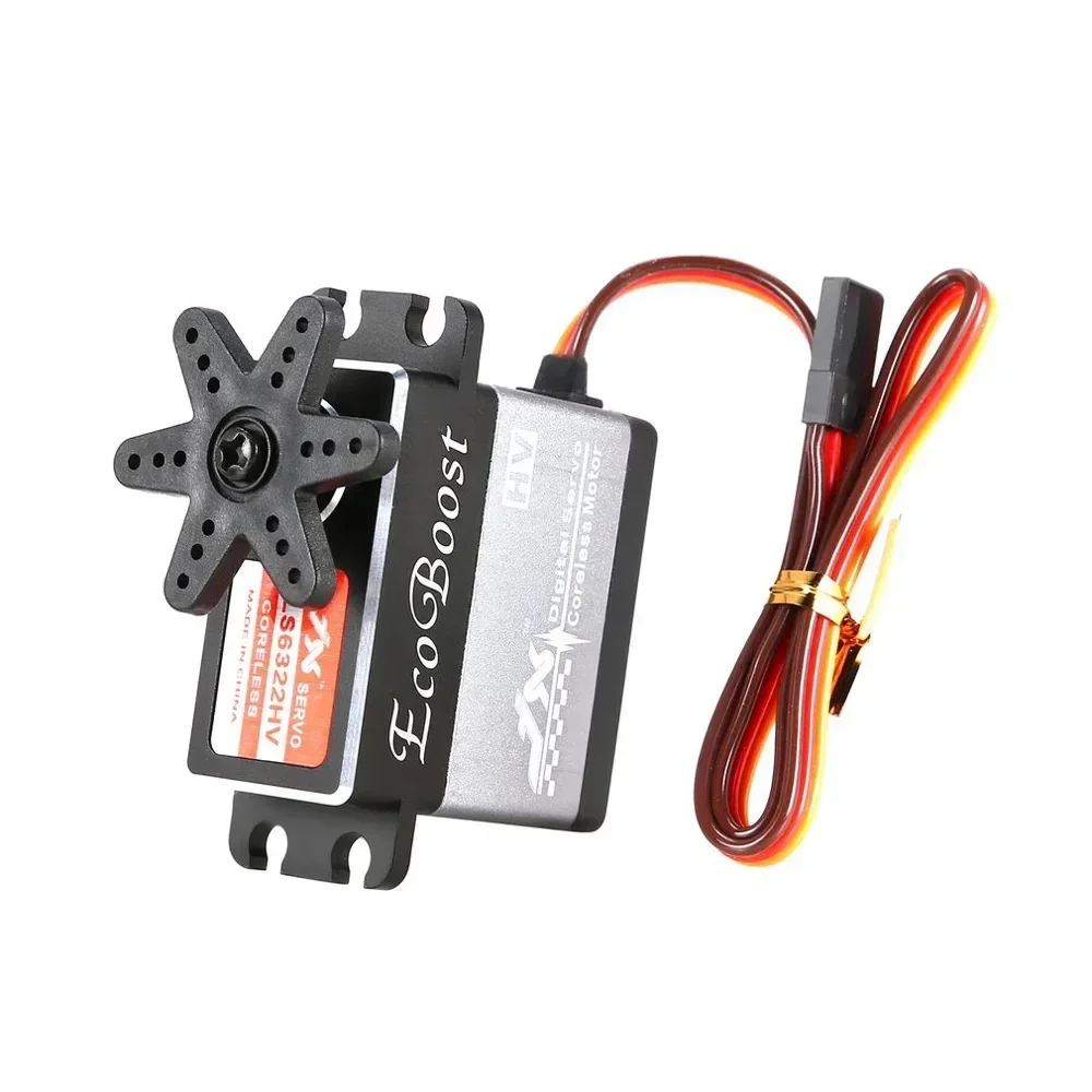 JX CLS6322HV 21KG Coreless Servo digitale 180 gradi 6.0-7.4V Motoriduttore in metallo con braccio 25T per parti del modello di aereo robot per auto RC