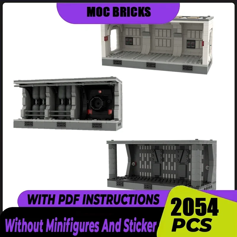 

Star Movie Moc Building Blocks Space Military Corridor Model Technology Bricks DIY Assembly Construction Toy Holiday Gifts