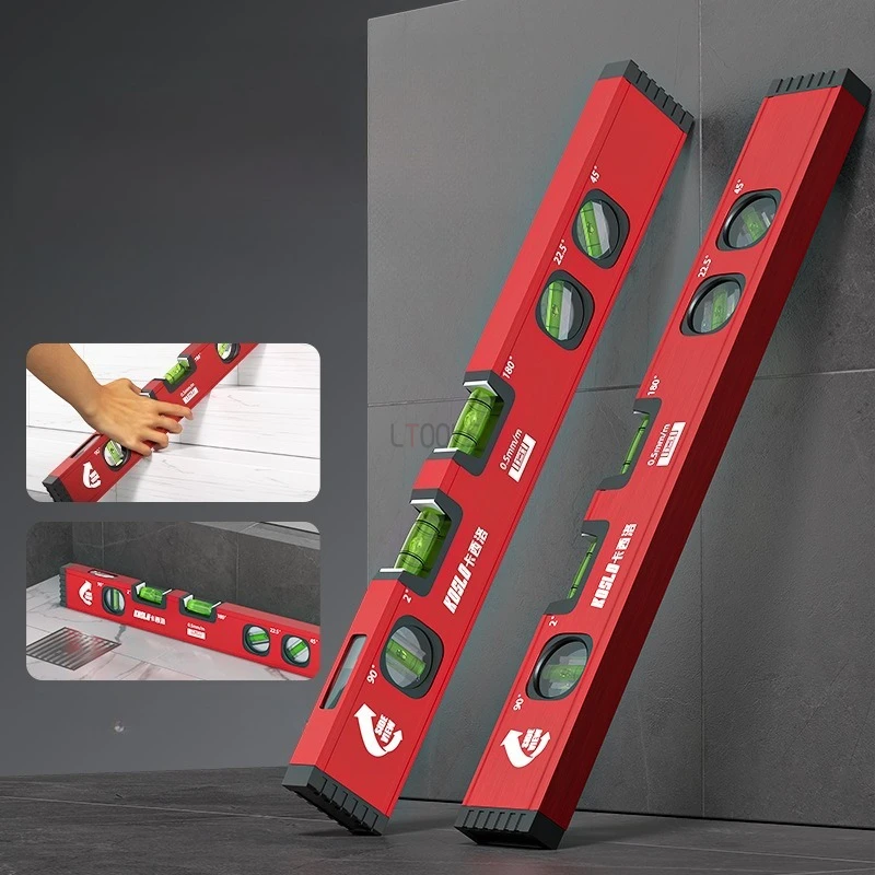 New Tile High-precision Measuring Level Gauge Aluminum Alloy Multifunctional Tile Laying Tool Slope Meter for Bricklayers Tools