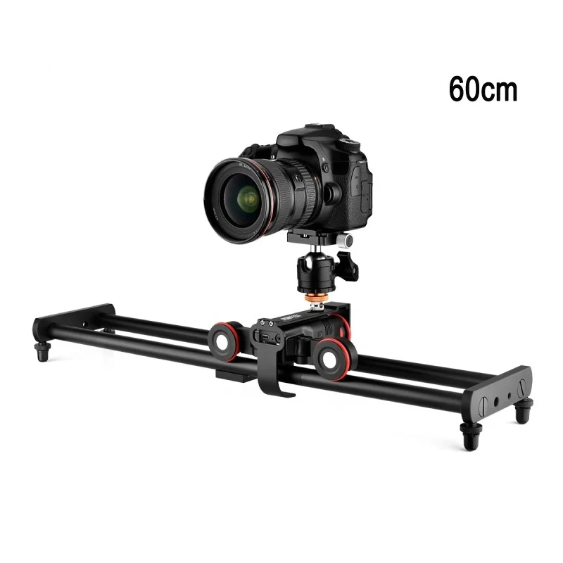 YELANGU 60cm Splicing Slide Rail Track with Dolly Car Follow Photography Kit App Control Shooting For Camera / Phone