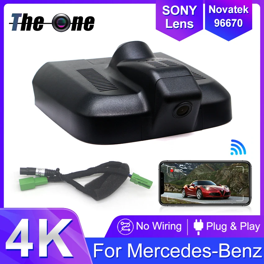 UHD 4K Dashcam for Smart #1 2022 2023 2024 2025, Car Camera Easy Install, WDR, Built-in WiFi Dash Cam for Mercedes Benz Smart 1