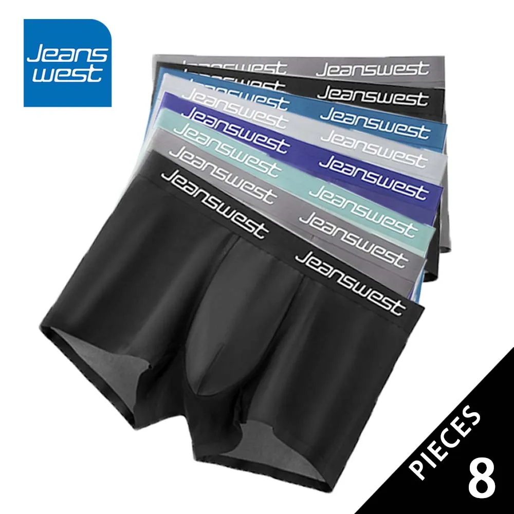 

8 шт. боксеры мужские из ледяного шелка удобное эластичное сексуальное женское белье с поясом с надписью мужские трусы минималистичные мужские трусы