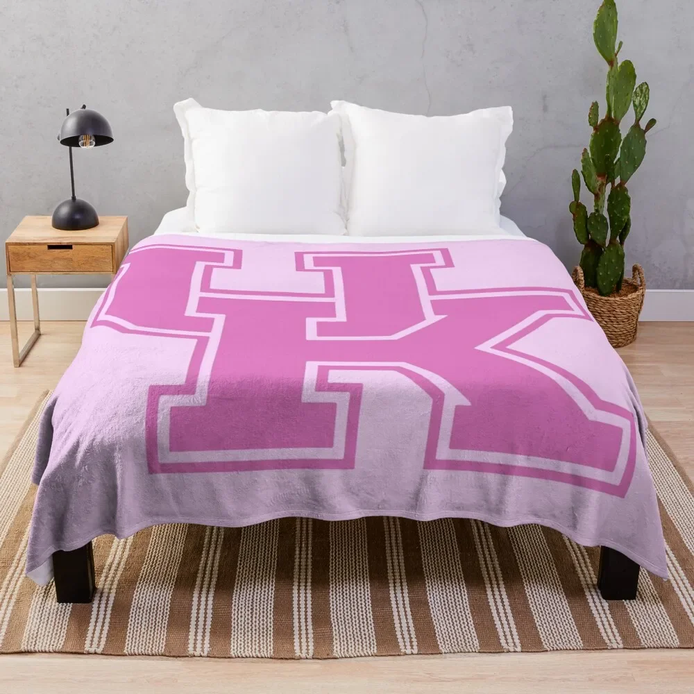 

University of Kentucky Pink Logo Throw Blanket sofa bed wednesday Blankets