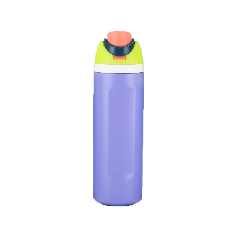 JUSTINLAU Draagbare 19/24/32oz Thermosbeker Vacuümfles Fruitmok Riemfles RVS Reistuit Warm & Koud Houdende Waterfles
