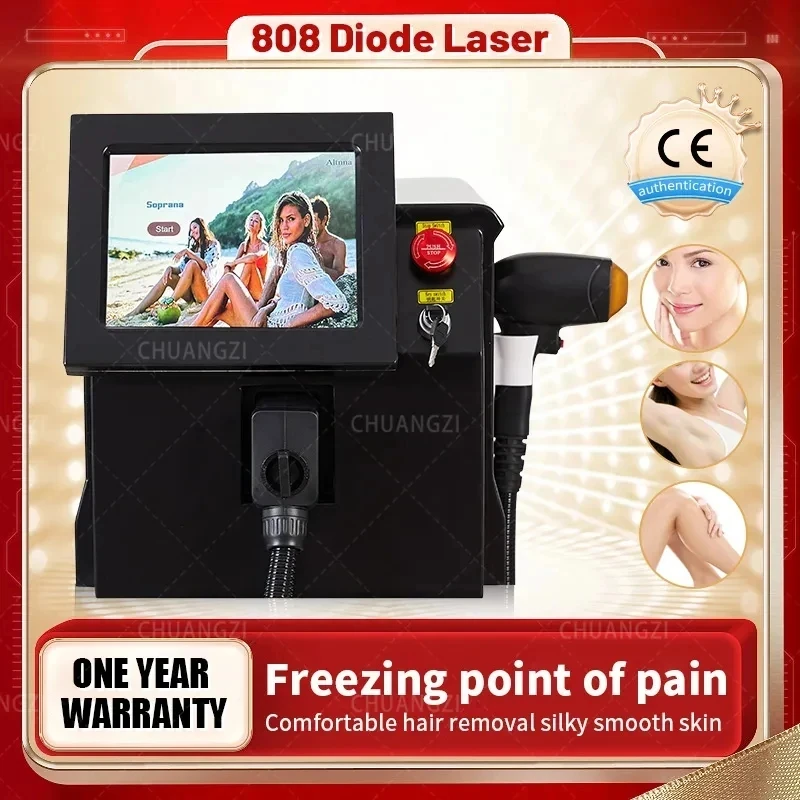 professional 808nm laser diode 2000w 755 808 1064nm female permanent painless hair removal machine 2024