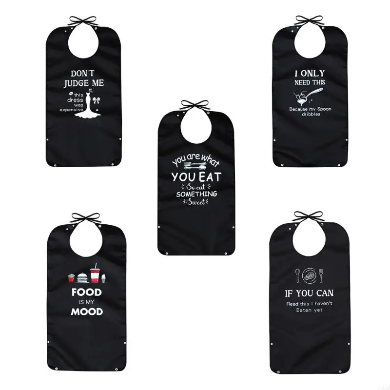 

U2JD Adult Bib Reusable Bib Clothing Bib Washable Bib for Elderly Men