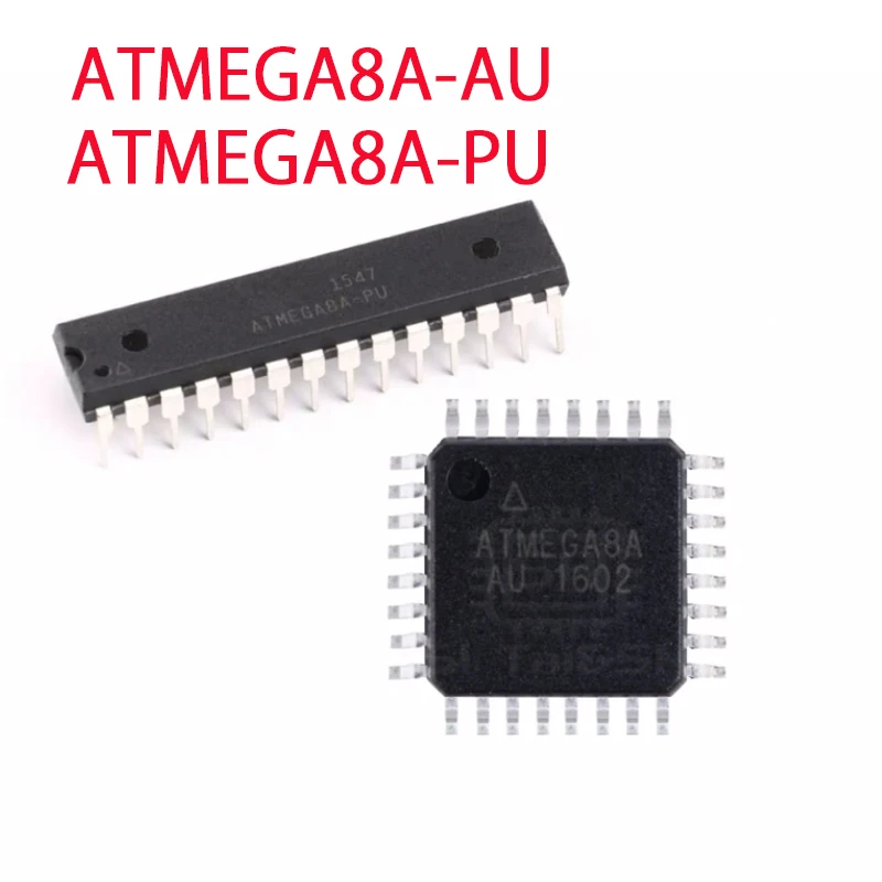 5PCS ATMEGA8A-AU ATMEGA8A-PU 8-bit microcontroller AVR chips