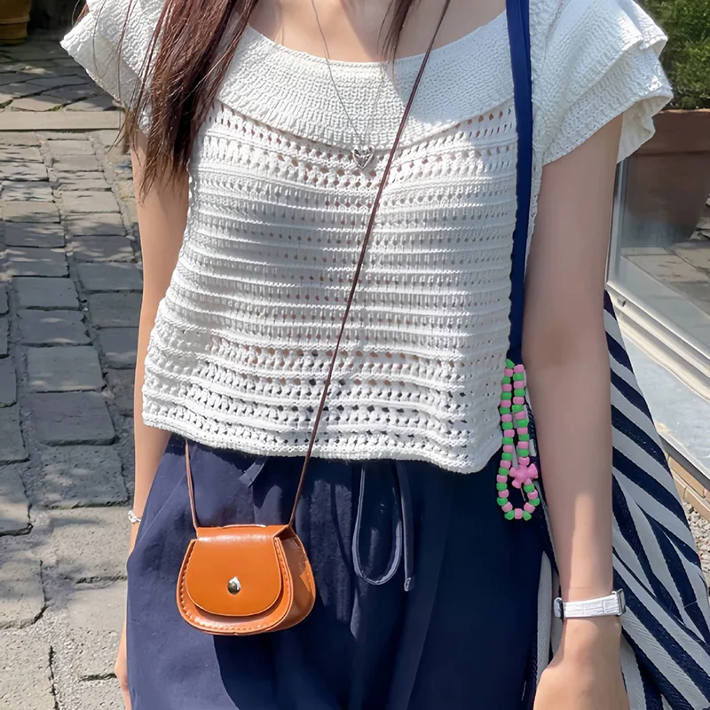 

Cute Retro One-shoulder Mini Bags PU High-texture Desinger Women's Cross Bag Super Small Coins Purse Messenger Bolsas Femininas
