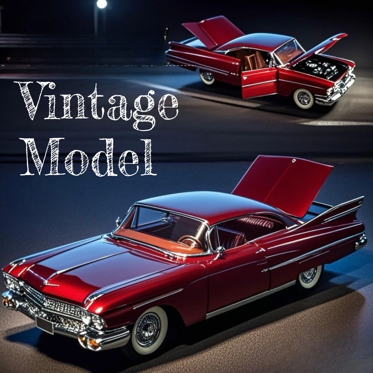 

1:32 Vintage Sedan Cadillac, Alloy Model Collectible Limited Edition Toy Boy Gift