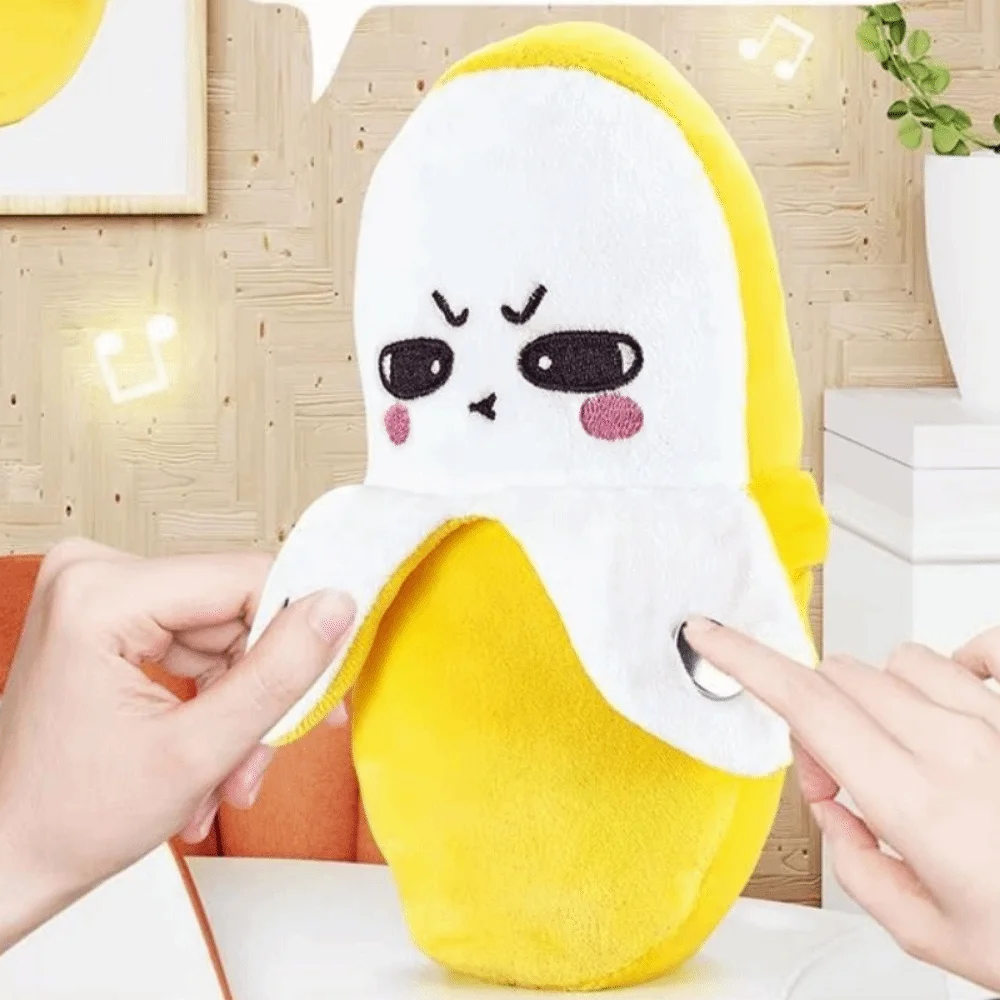 Gift Creative Fruit Induction Metronome Soft Sensory Music Rhythm Stuffed Stuffed Birthday Gifts Banana Music Perception