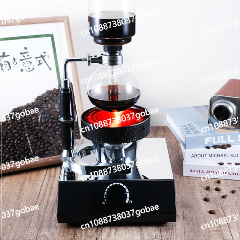 US standard 110 siphon coffee pot, electric and optical heater for boiling 220V