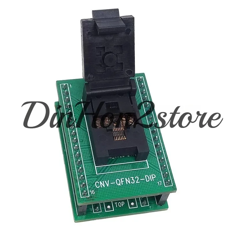 QFN32 to DIP Programming Adapter 0.5mm Pitch 5x5mm Burn In Socket for QFN5x5-32L