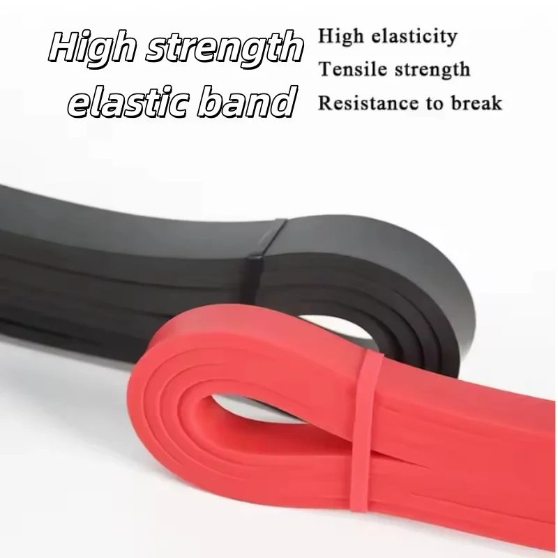 Faixa Elástica de Látex Resistente para Exercícios, Banda de Resistência para Esportes, Assistência em Barra Fixa, Treino, Pilates e Equipamento de Fitness