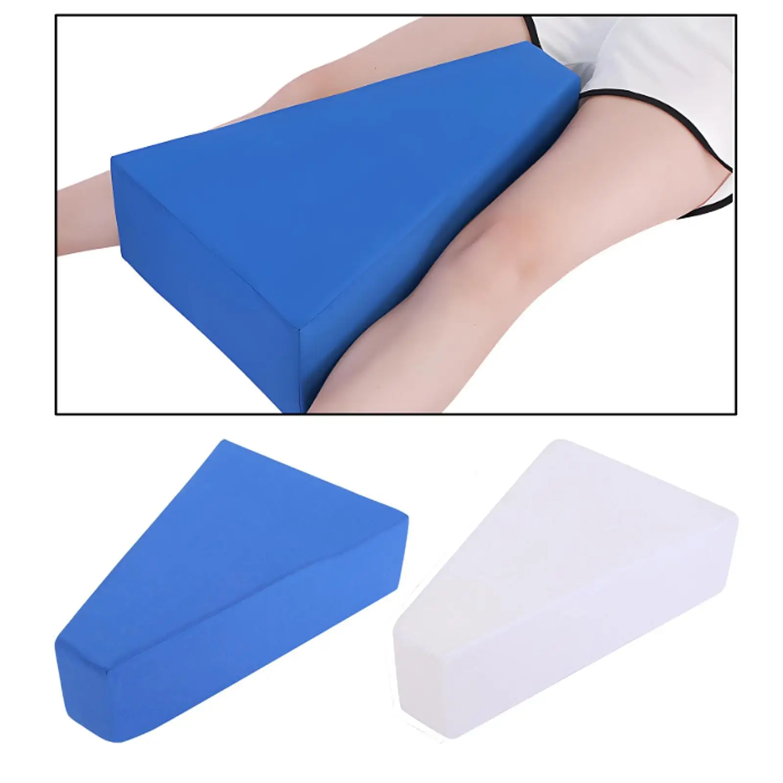 

Orthopedic Trapezoid Leg Support Cushion Breathable Removable Cover Foam Bed Pillow for Positioning and Elevation