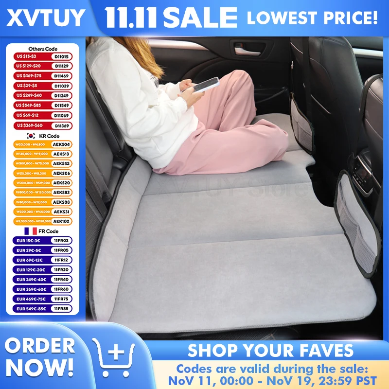 

1 комплект, складной портативный двусторонний автомобильный матрас для сна на заднем сиденье, дорожный коврик для кемпинга для внедорожника, простая автоматическая кровать для интерьера