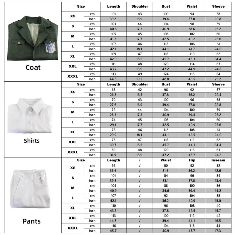 Anime AOT Cosplay Levi Costume Shingek No Kyojin Scouting Legion Soldier Coat Trench Jacket Uniform Halloween Outfit