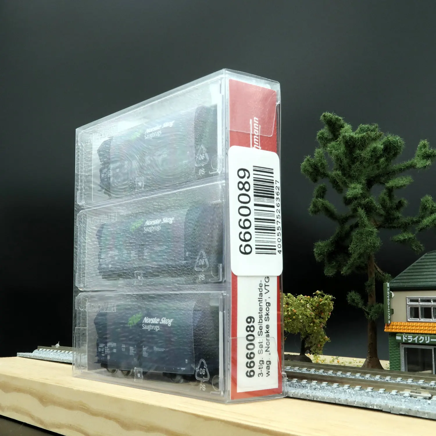 플레시만 N 타입 1/160 기차 모델 6660089 오픈 카 다크 블루 페인트 3섹션 기차 세트 소년 장난감 선물