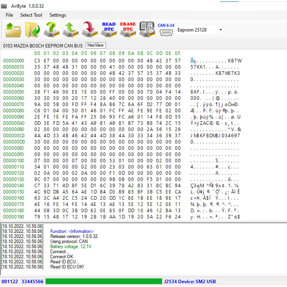 AirByte J2534 FULL 1.0.0.32 Software With Dongle Cleaning Crash Data in SRS ECUs via J2534 adapter Work with MVCI SM2 Open Port2