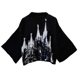 Harajuku lockerer Pullover für Männer und Frauen, Y2k-Kleidung, Hip-Hop-Streetwear, Gothic-Pullover, modischer und unisex-Stil, Winter