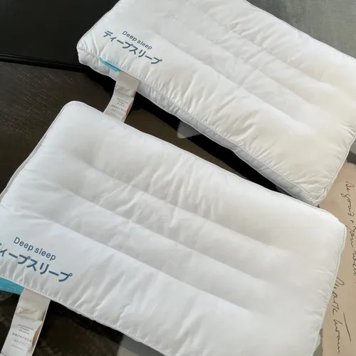 하이엔드 편안한 코튼 베개, 호텔 스타일 베개 코어, 오리 깃털 혼합, 3 차원 경부 베개 코어
