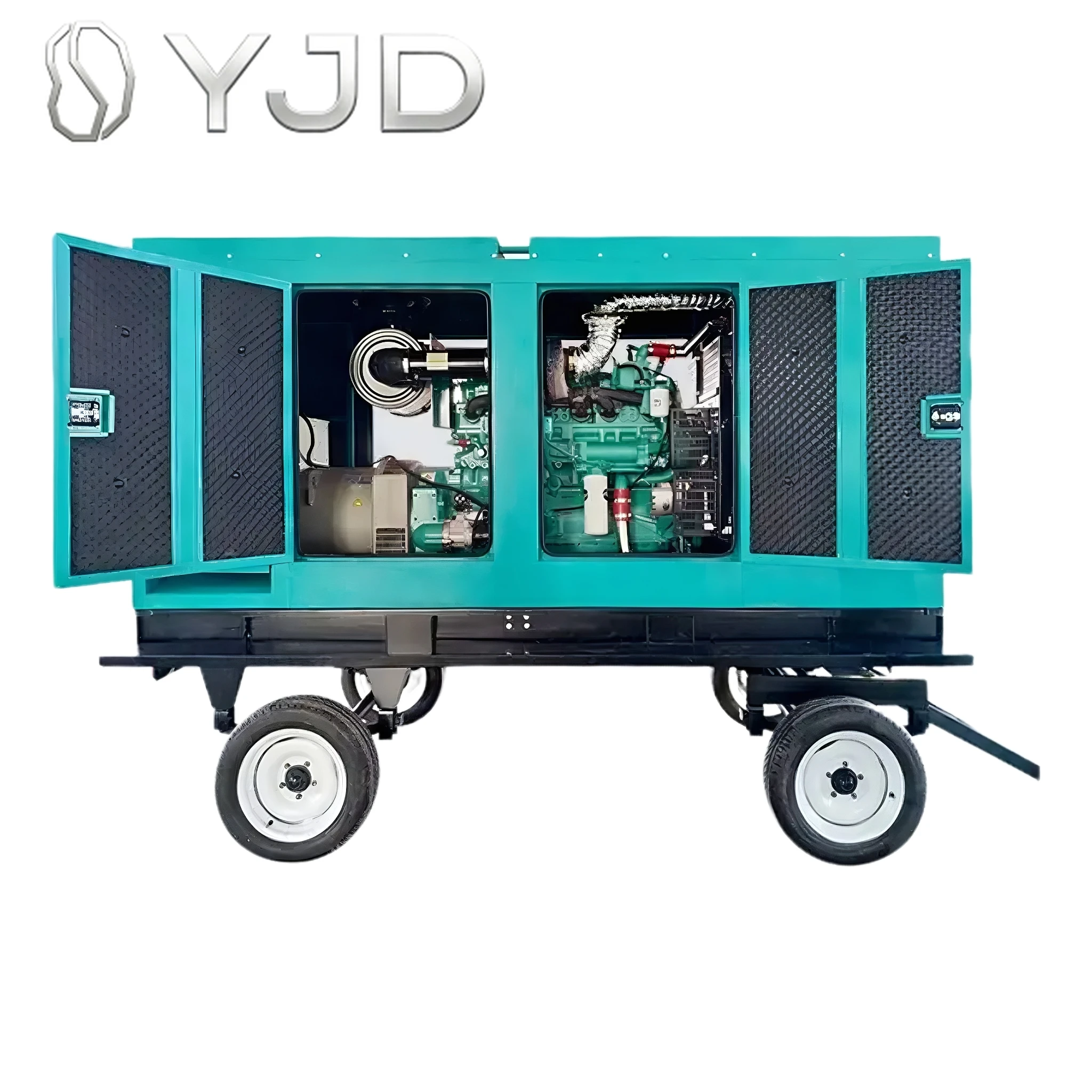 Trailer-type Silent diesel Generator Set 50/60Hz Start Stable and Durable Suitable for Household Industrial Construction Sites